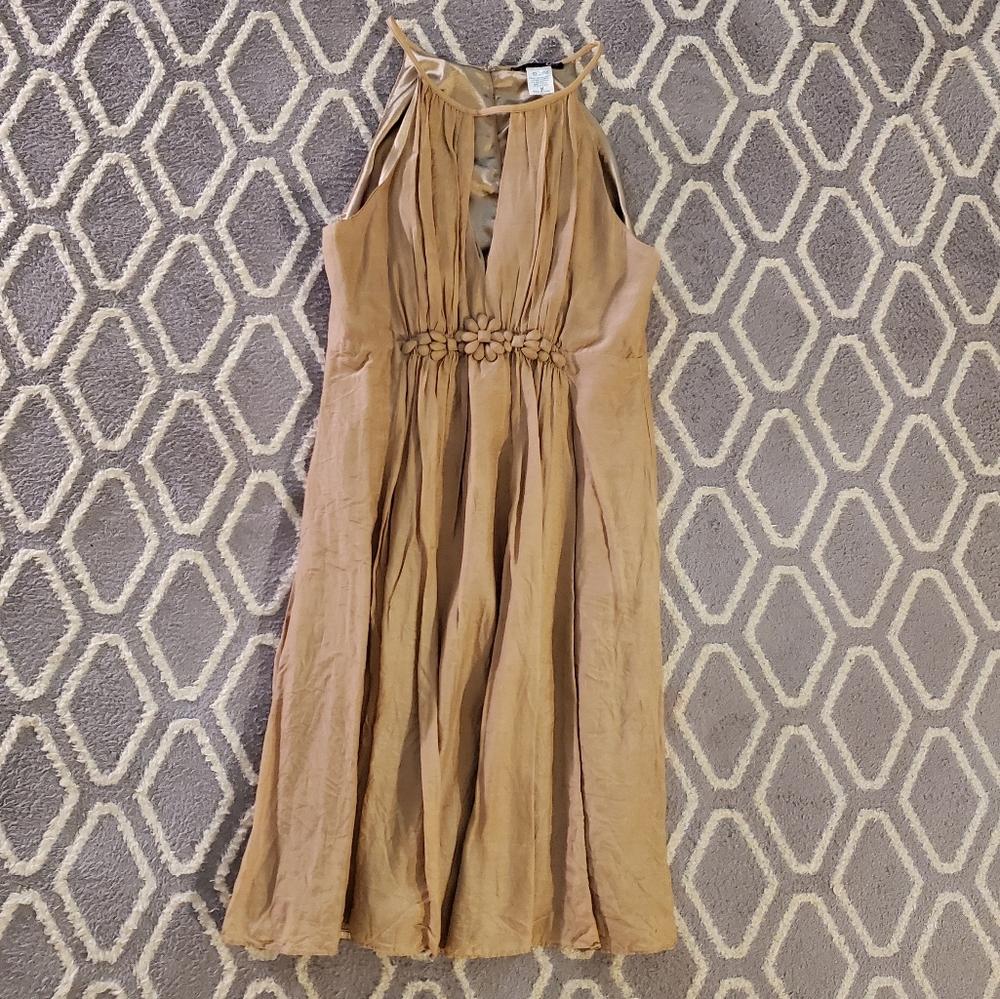 Anthro Silk Dress